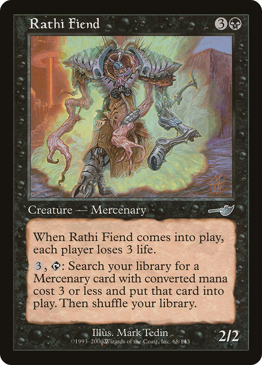 Rathi Fiend (NEM-068) - Nemesis Foil