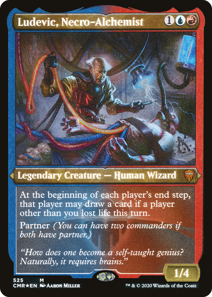 Ludevic, Necro-Alchemist (CMR-525) - Commander Legends Etched Foil