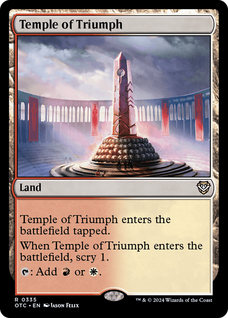 Temple of Triumph (OTC-335) - Outlaws of Thunder Junction Commander