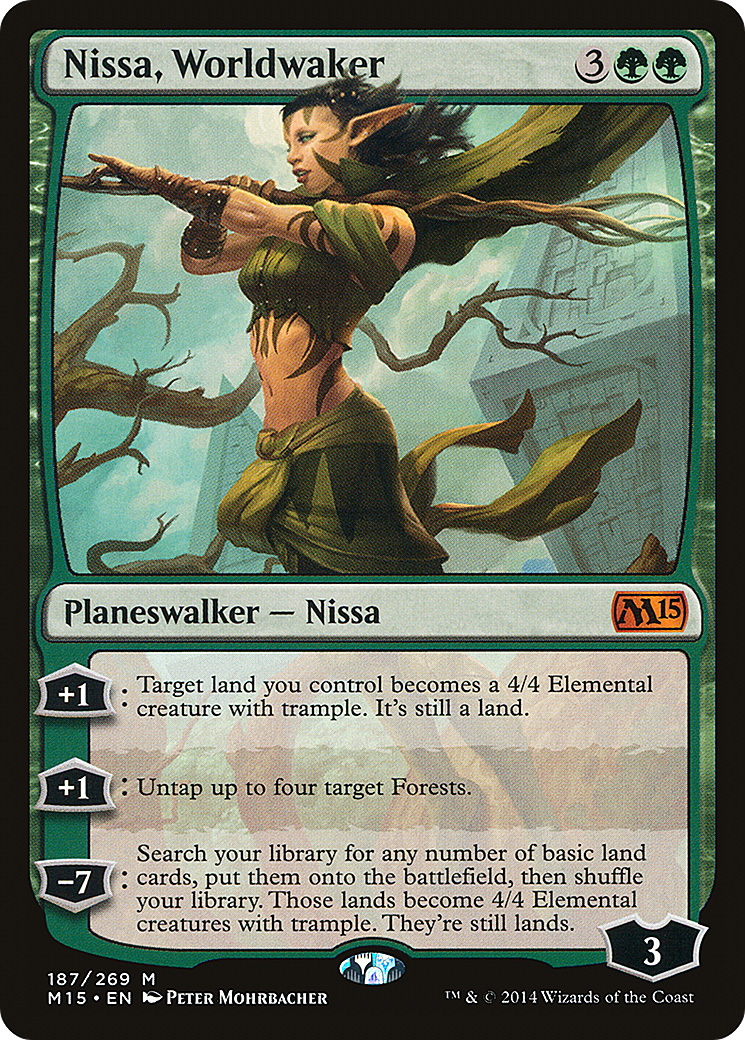 Nissa, Worldwaker (M15-187) - Magic 2015 Foil