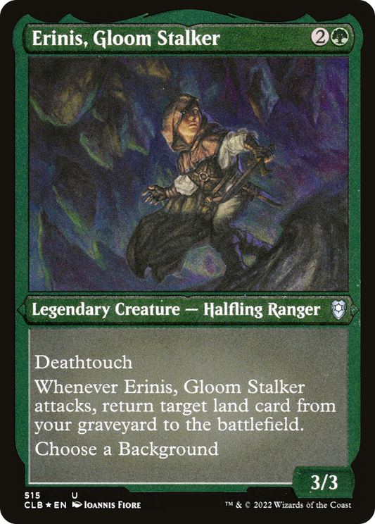 Erinis, Gloom Stalker (CLB-515) - Commander Legends: Battle for Baldur's Gate Etched Foil