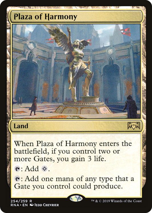 Plaza of Harmony (RNA-254) - Ravnica Allegiance Foil