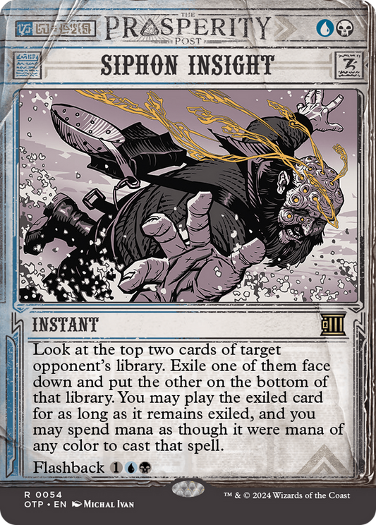 Siphon Insight  (Borderless)(OTP-054) - Breaking News: (Showcase) Foil