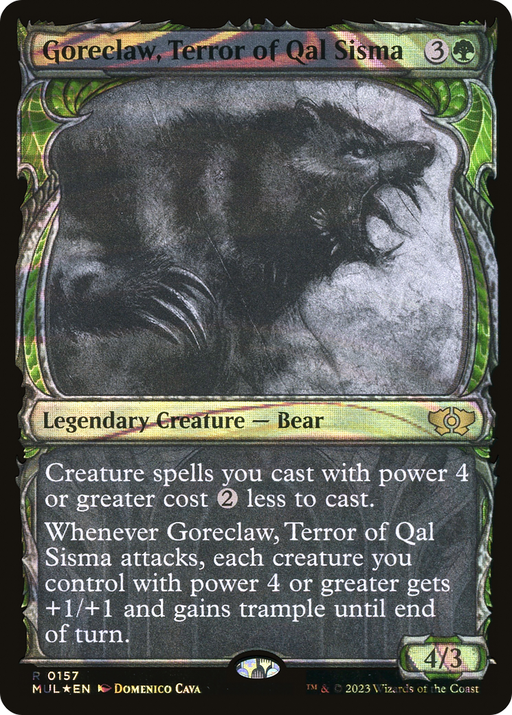 Goreclaw, Terror of Qal Sisma (MUL-157) - Multiverse Legends: (Showcase) Foil