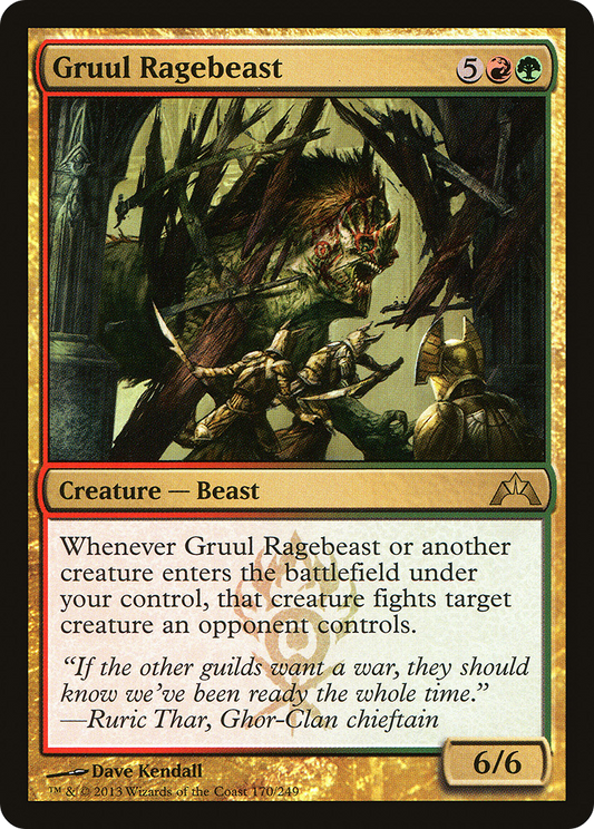 Gruul Ragebeast (GTC-170) - Gatecrash