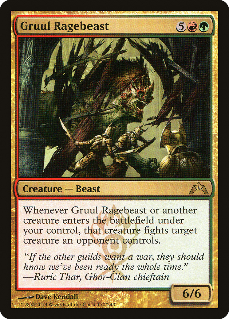 Gruul Ragebeast (GTC-170) - Gatecrash Foil