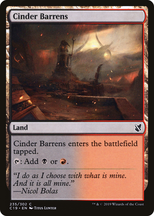 Cinder Barrens (C19-235) - Commander 2019