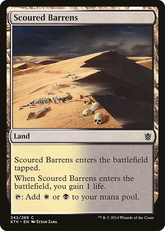 Scoured Barrens (KTK-242) - Khans of Tarkir Foil