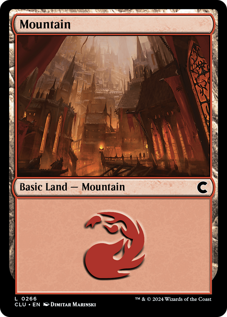 Mountain (CLU-266) - Ravnica: Clue Edition