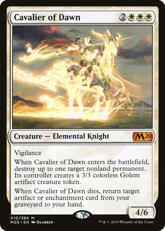 Cavalier of Dawn (PPM20-010) - Core Set 2020 Promos Foil (Promo Pack)