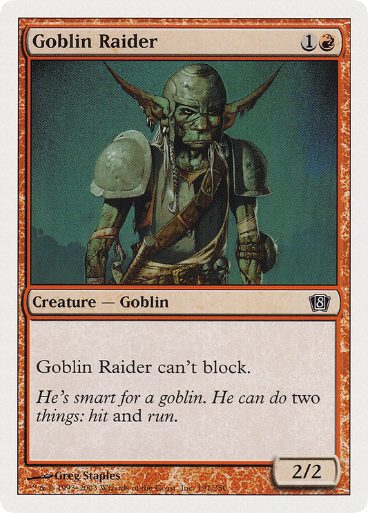 Goblin Raider (8ED-191) - Eighth Edition