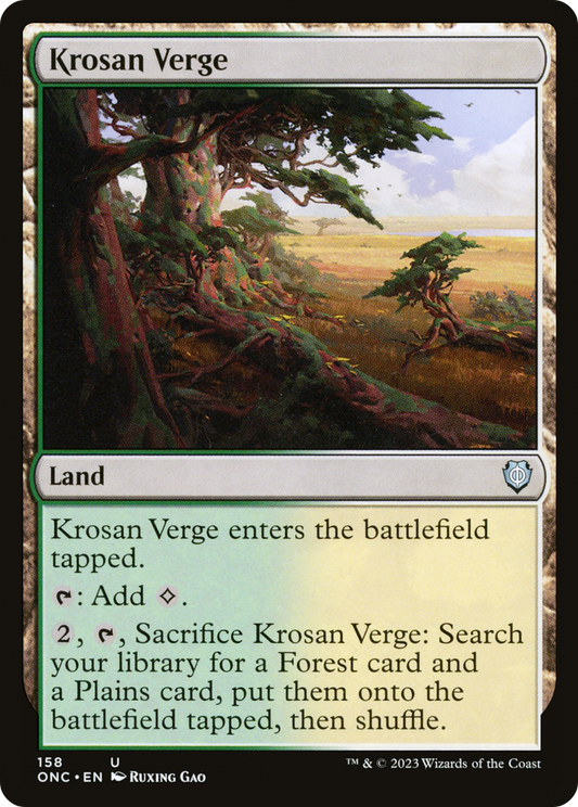 Krosan Verge (ONC-158) - Phyrexia: All Will Be One Commander