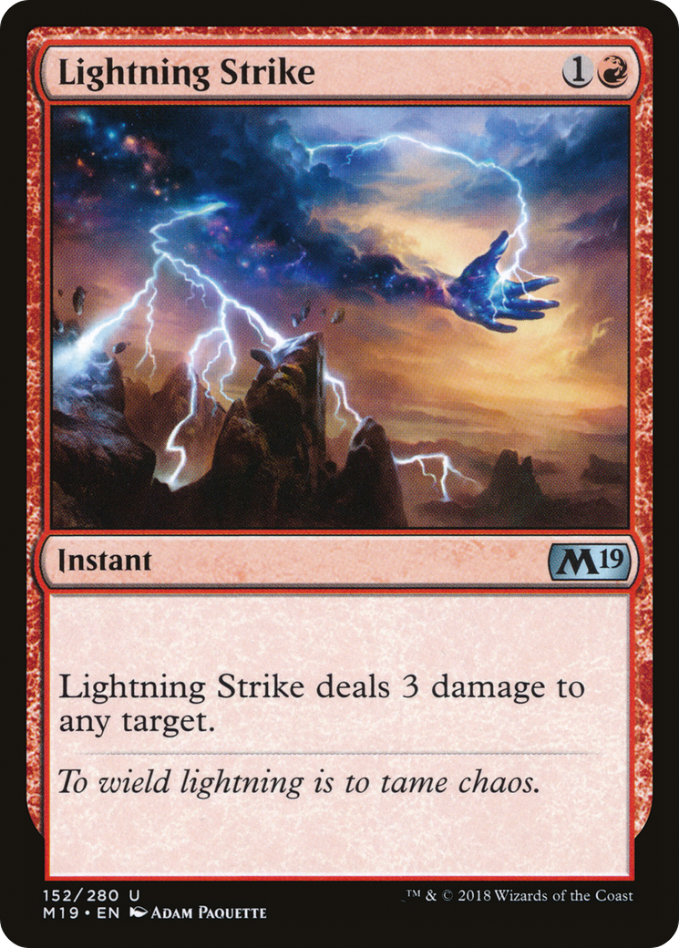 Lightning Strike (M19-152) - Core Set 2019 Foil