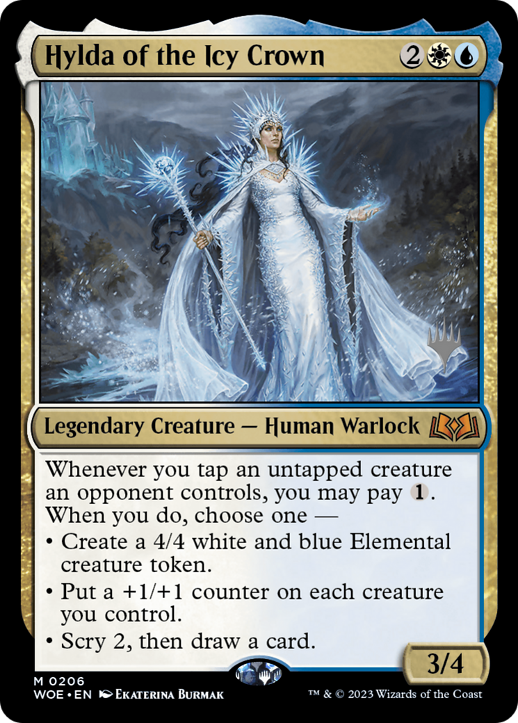 Hylda of the Icy Crown (PPWOE-206) - Wilds of Eldraine Promos (Promo Pack)