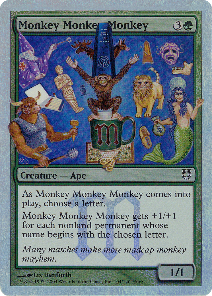 Monkey Monkey Monkey (UNH-104★) - Unhinged Foil