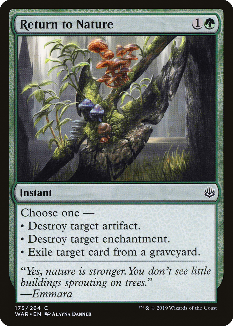 Return to Nature (WAR-175) - War of the Spark Foil