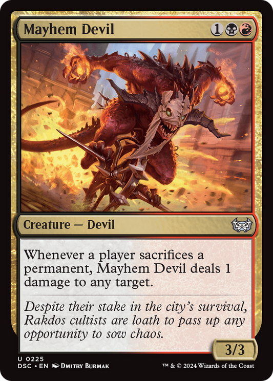 Mayhem Devil (DSC-225) - Duskmourn: House of Horror Commander