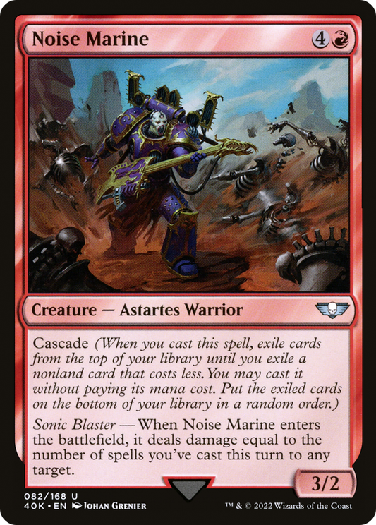 Noise Marine (40K-082) - Warhammer 40,000 Commander