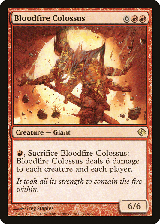 Bloodfire Colossus (DDI-062) - Duel Decks: Venser vs. Koth