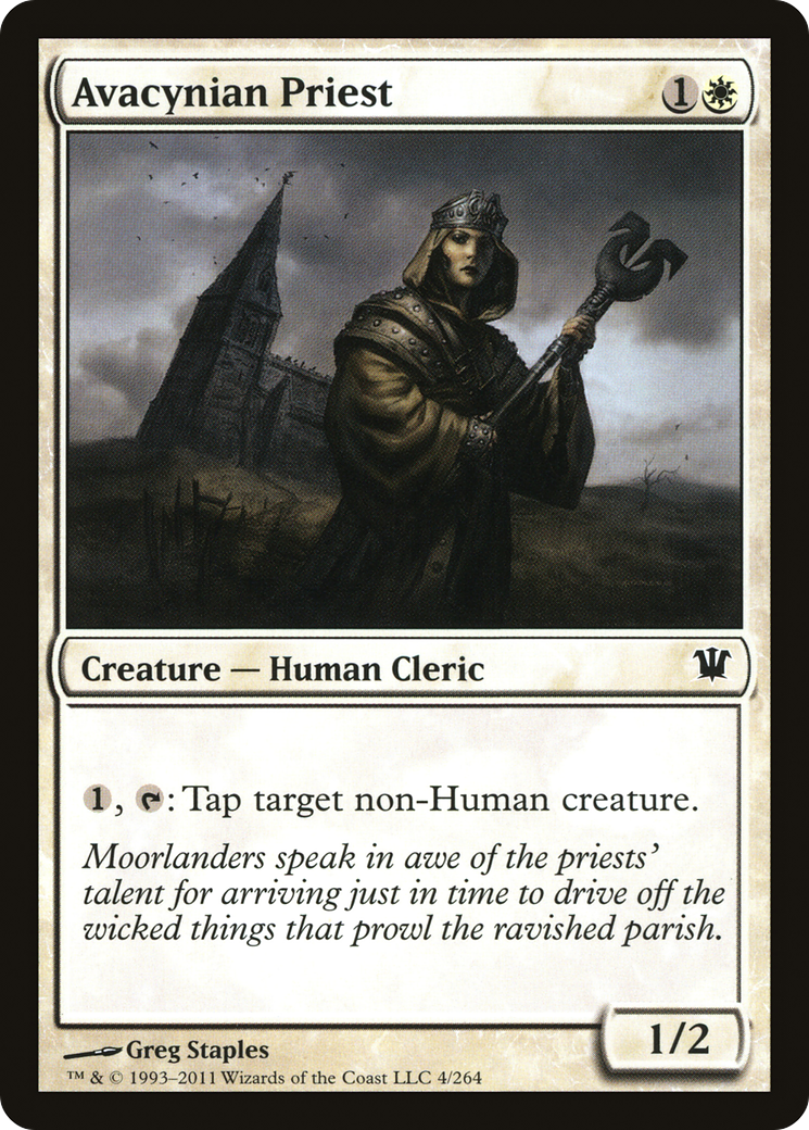 Avacynian Priest (ISD-004) - Innistrad Foil