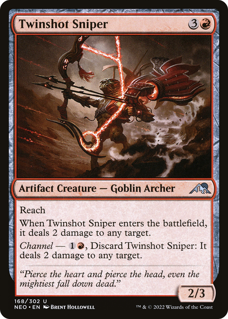 Twinshot Sniper (NEO-168) - Kamigawa: Neon Dynasty Foil