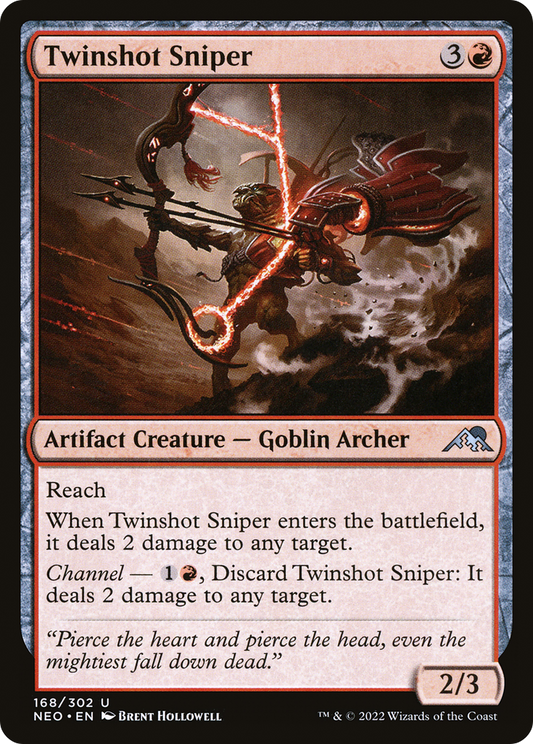 Twinshot Sniper (NEO-168) - Kamigawa: Neon Dynasty Foil