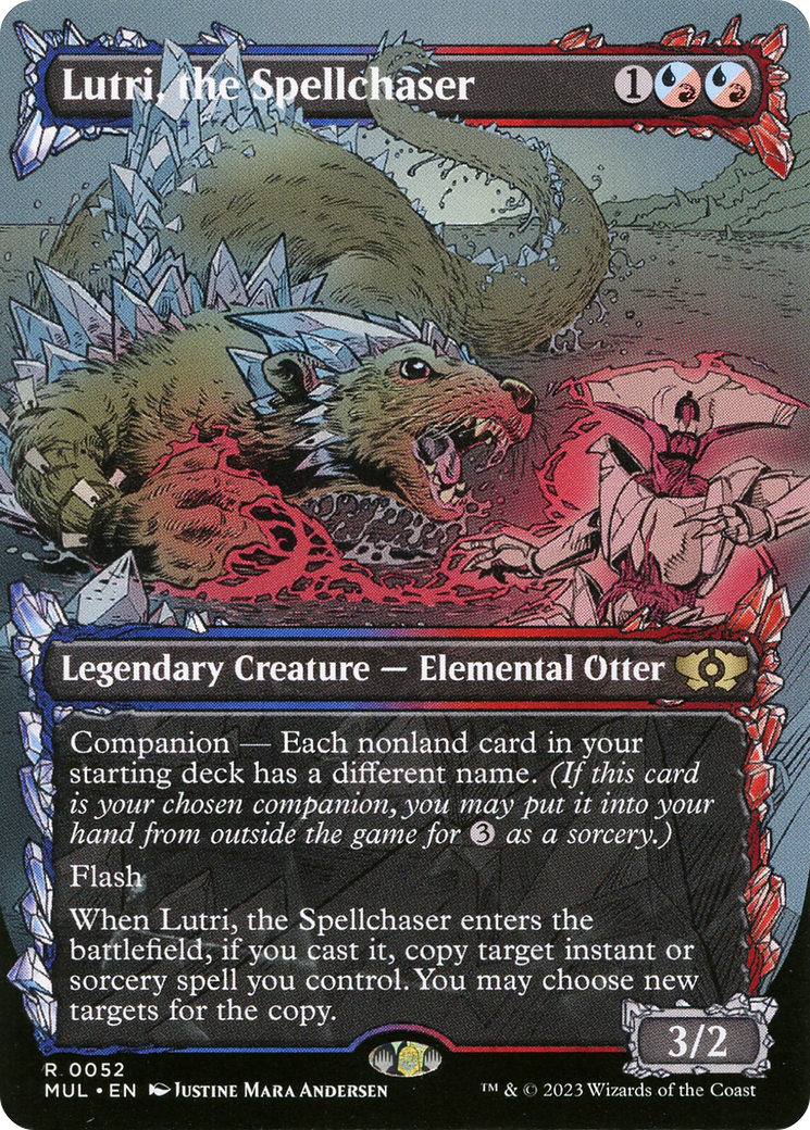 Lutri, the Spellchaser (MUL-052) - Multiverse Legends: (Showcase) (Borderless) Foil