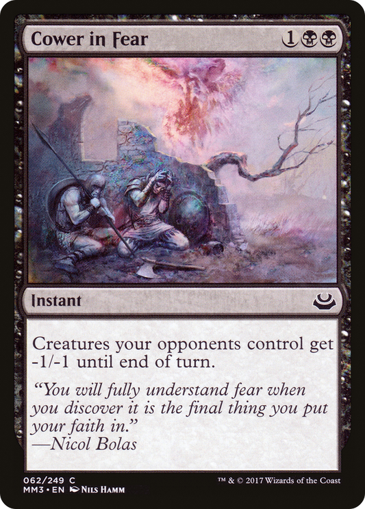 Cower in Fear (MM3-062) - Modern Masters 2017 Foil