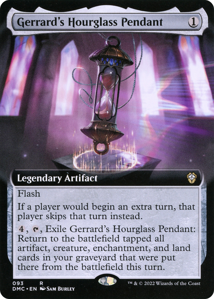 Gerrard's Hourglass Pendant (DMC-093) - Dominaria United Commander: (Extended Art)