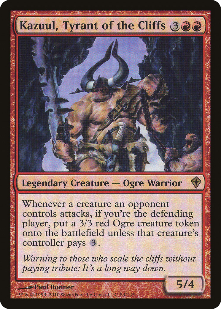 Kazuul, Tyrant of the Cliffs (WWK-084) - Worldwake Foil