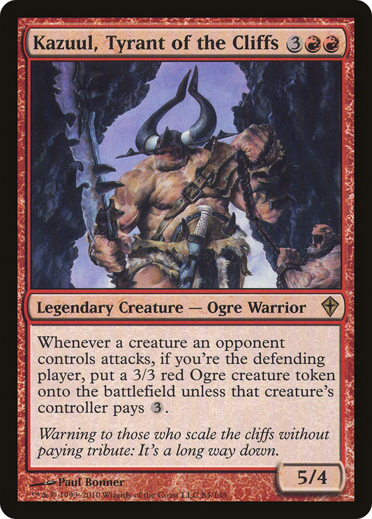 Kazuul, Tyrant of the Cliffs (WWK-084) - Worldwake Foil