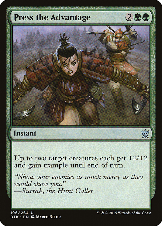 Press the Advantage (DTK-196) - Dragons of Tarkir Foil