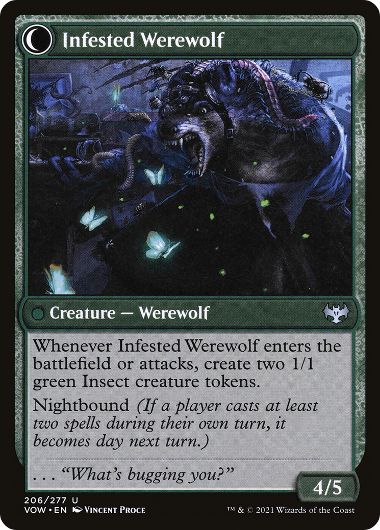 Infestation Expert  (VOW-206) - Innistrad: Crimson Vow: (Double Faced Transform) Foil