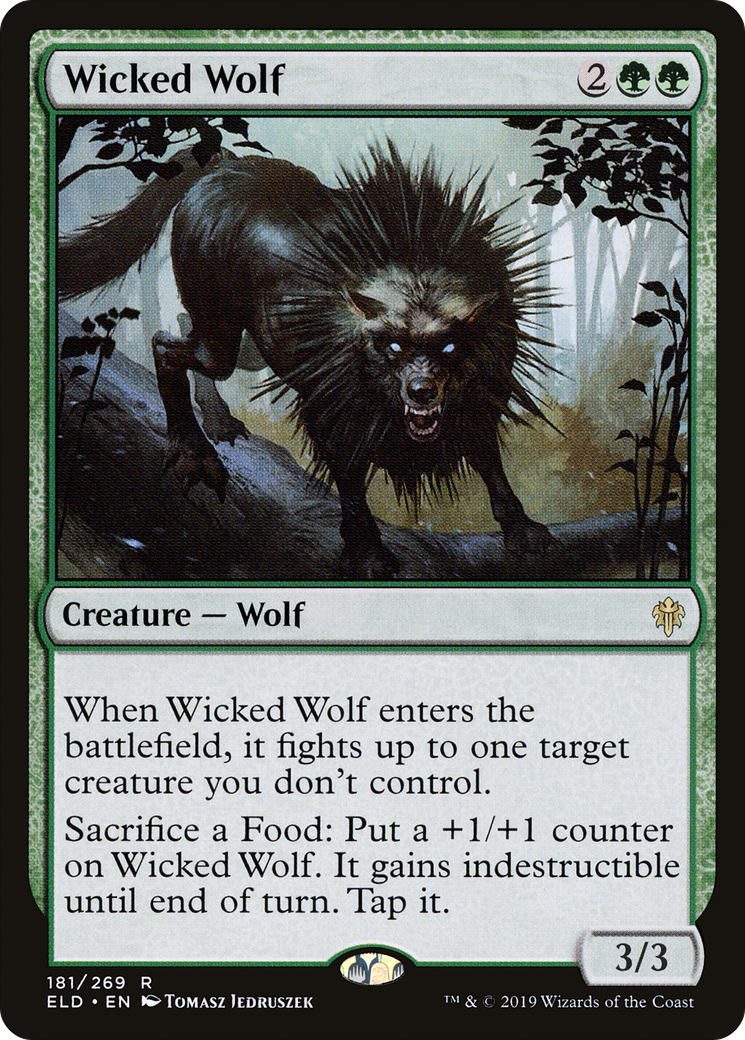 Wicked Wolf (ELD-181) - Throne of Eldraine