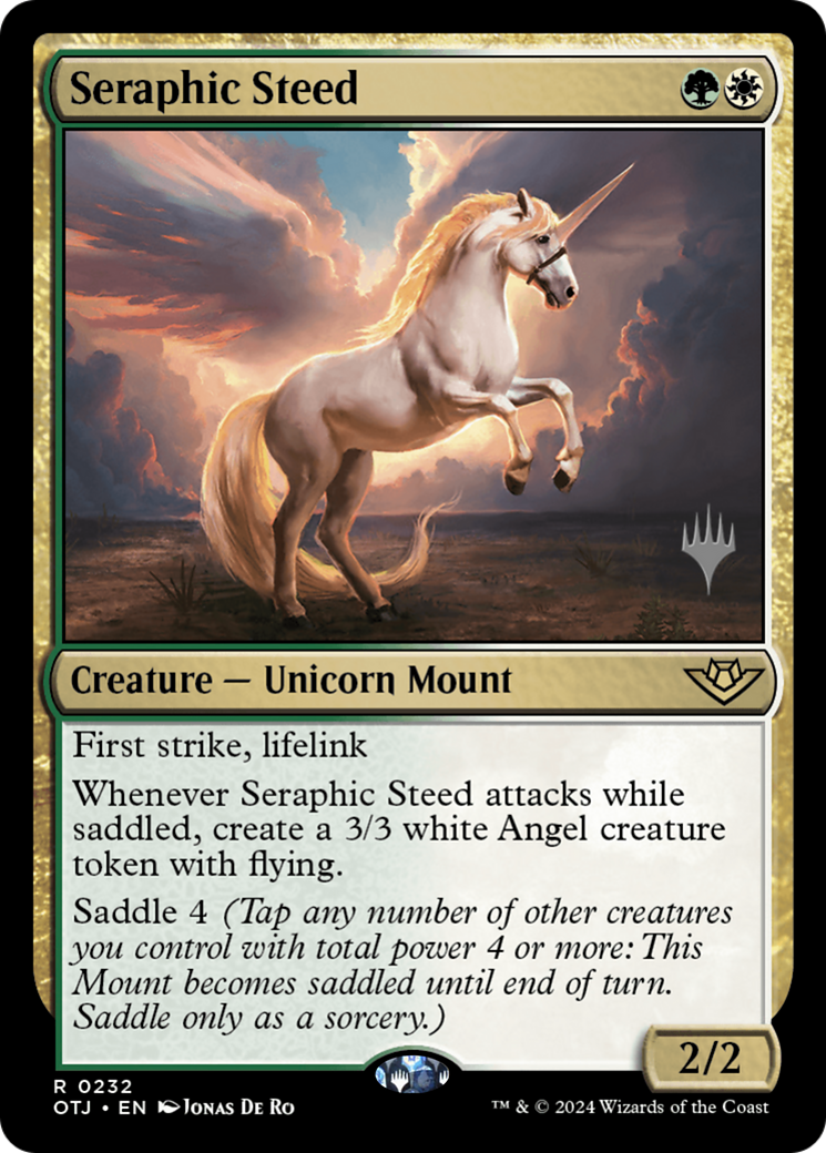 Seraphic Steed (POTJ-232P) - Outlaws of Thunder Junction Promos Foil