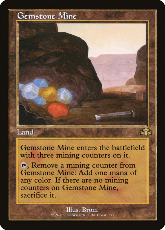 Gemstone Mine (Retro Frame) (DMR-395) - Dominaria Remastered