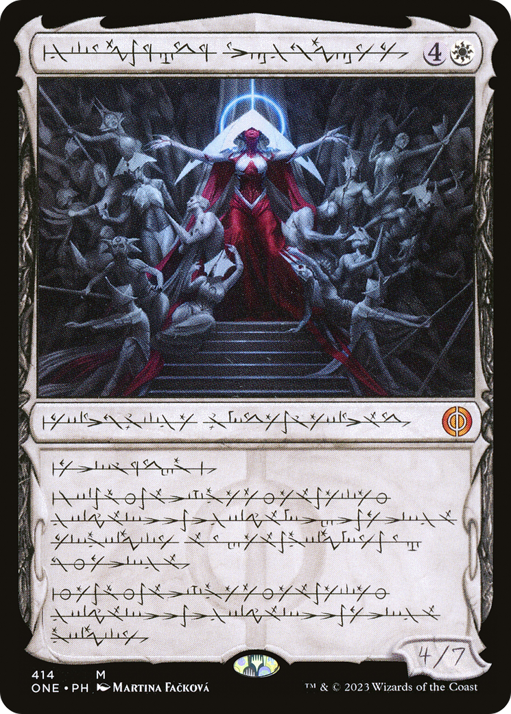 Elesh Norn, Mother of Machines (ONE-414) - Phyrexia: All Will Be One: (Showcase) Foil