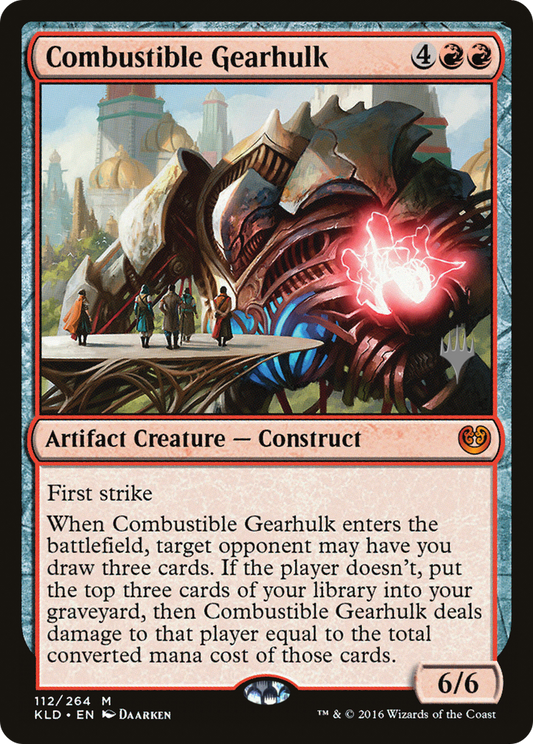 Combustible Gearhulk (PKLD-112P) - Kaladesh Promos