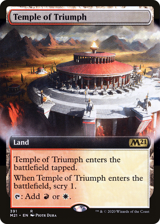 Temple of Triumph (M21-391) - Core Set 2021: (Extended Art) Foil