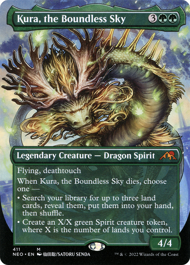 Kura, the Boundless Sky (NEO-411) - Kamigawa: Neon Dynasty (Borderless)