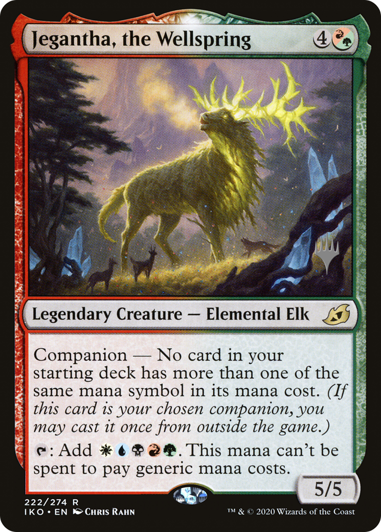 Jegantha, the Wellspring (PIKO-222P) - Ikoria: Lair of Behemoths Promos: (companion) Foil