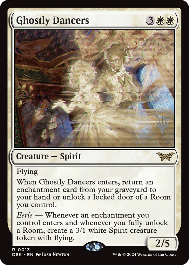 Ghostly Dancers (PPDSK-013) - Duskmourn: House of Horror Promos Foil (Promo Pack)