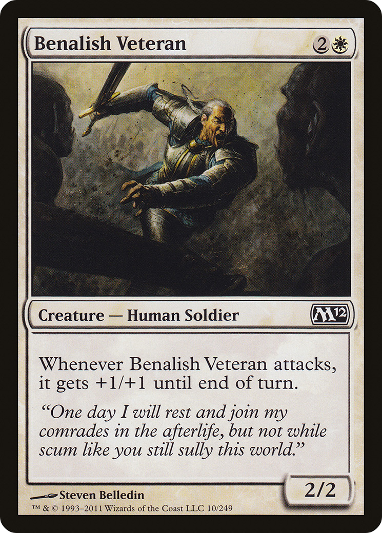 Benalish Veteran (M12-010) - Magic 2012