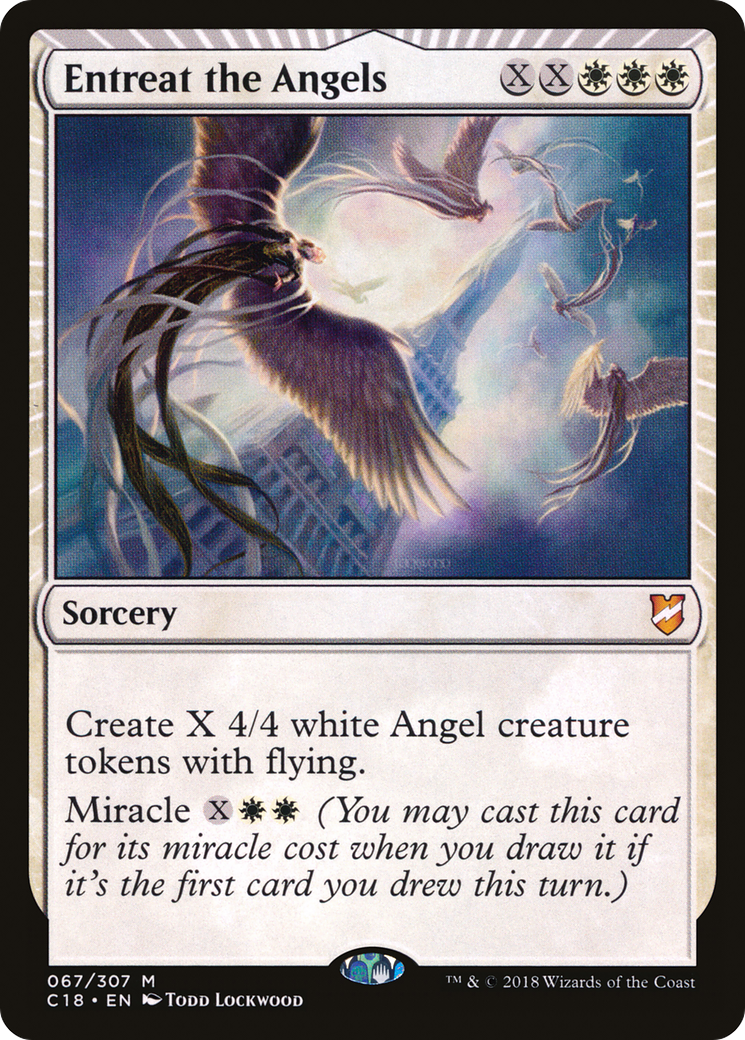 Entreat the Angels (C18-067) - Commander 2018: (miracle)