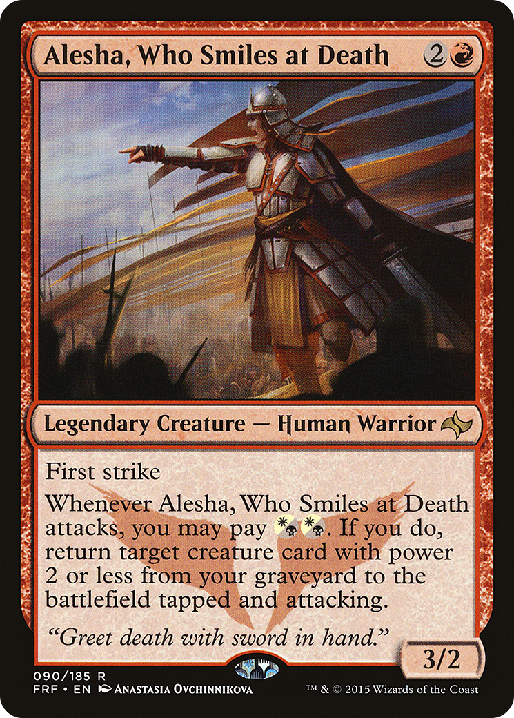 Alesha, Who Smiles at Death (FRF-090) - Fate Reforged Foil