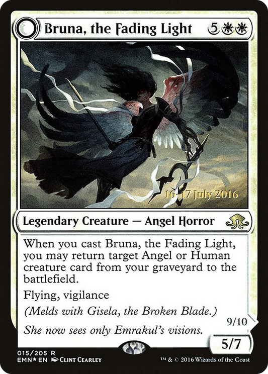 Bruna, the Fading Light (PRE-15AS) - Eldritch Moon Promos: (mooneldrazidfc) (Prerelease) Foil