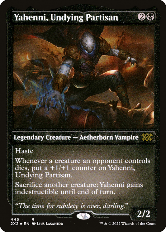 Yahenni, Undying Partisan (2X2-445) - Double Masters 2022 Etched Foil