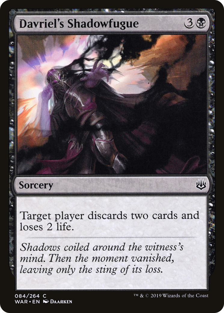 Davriel's Shadowfugue (WAR-084) - War of the Spark Foil