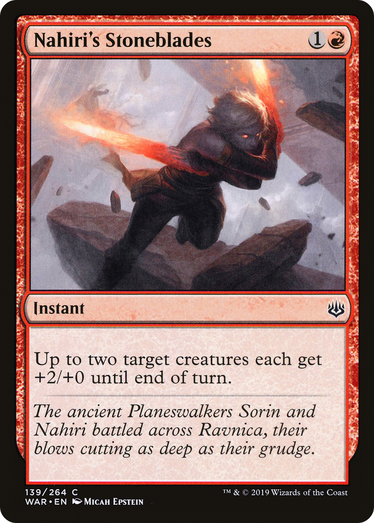 Nahiri's Stoneblades (WAR-139) - War of the Spark Foil