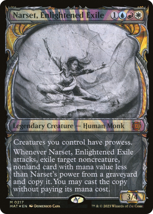 Narset, Enlightened Exile (MAT-217) - March of the Machine: The Aftermath: (Showcase) Foil